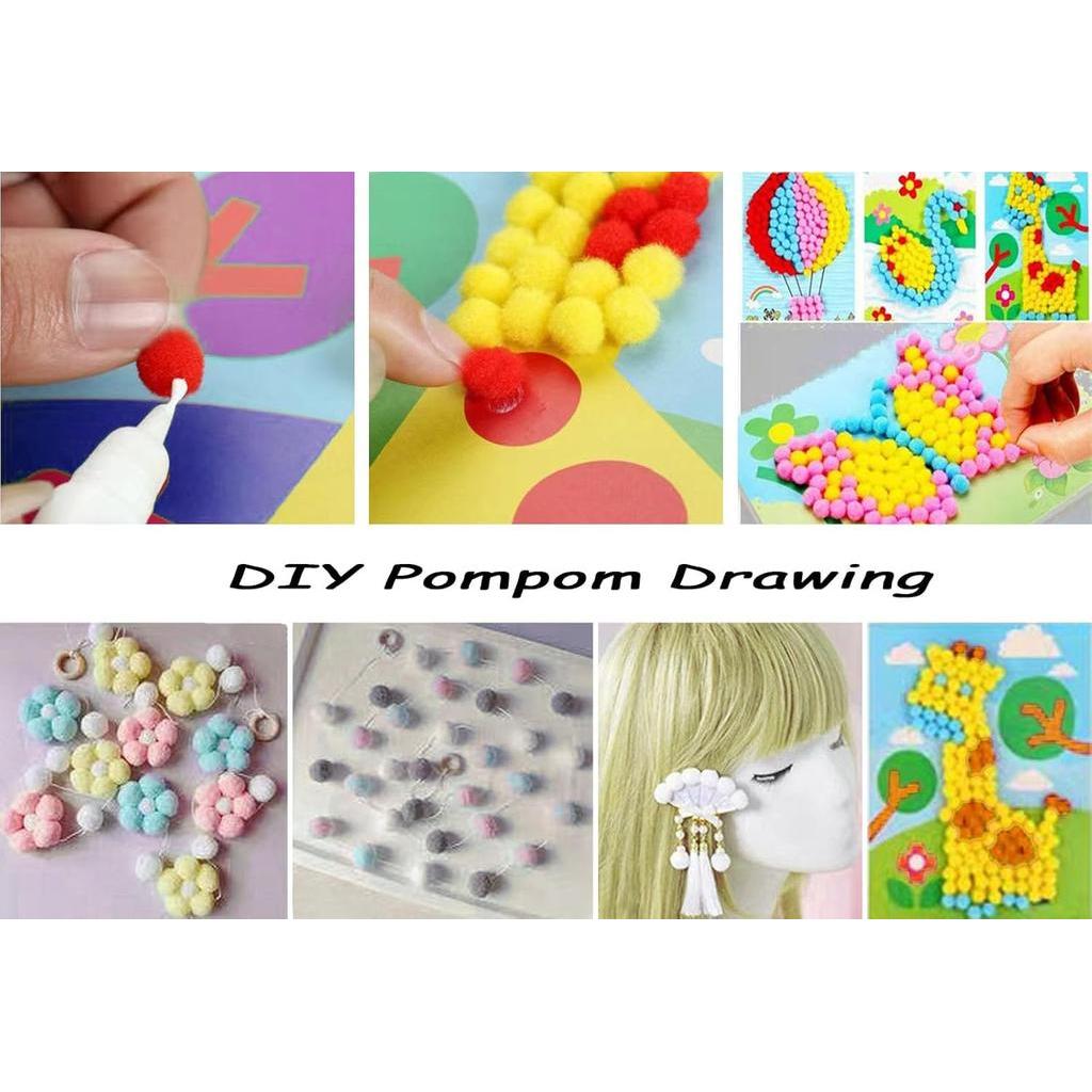 Pastel Colored Cotton Small Size Pom Pom Balls