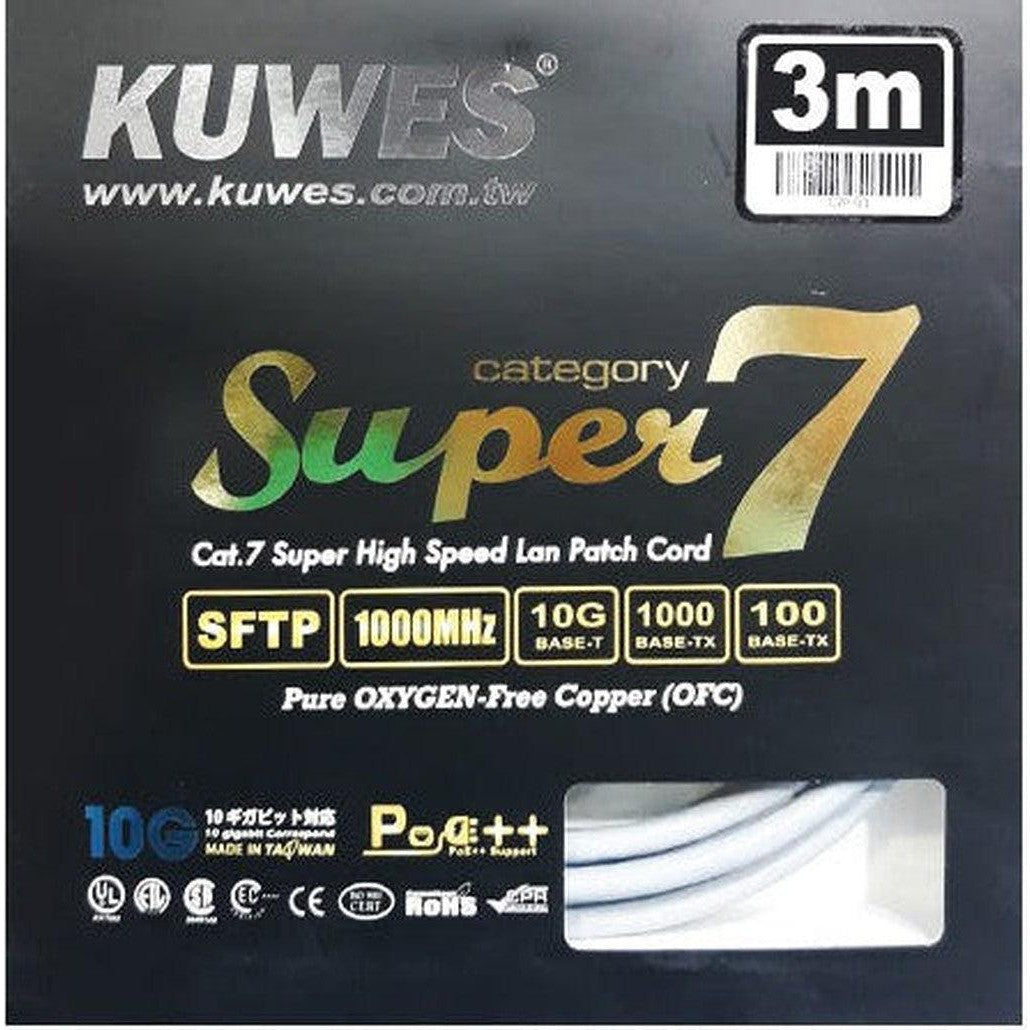 Patch Cord Cat7 Sftp 10G Cable 3 Meter Kuwes