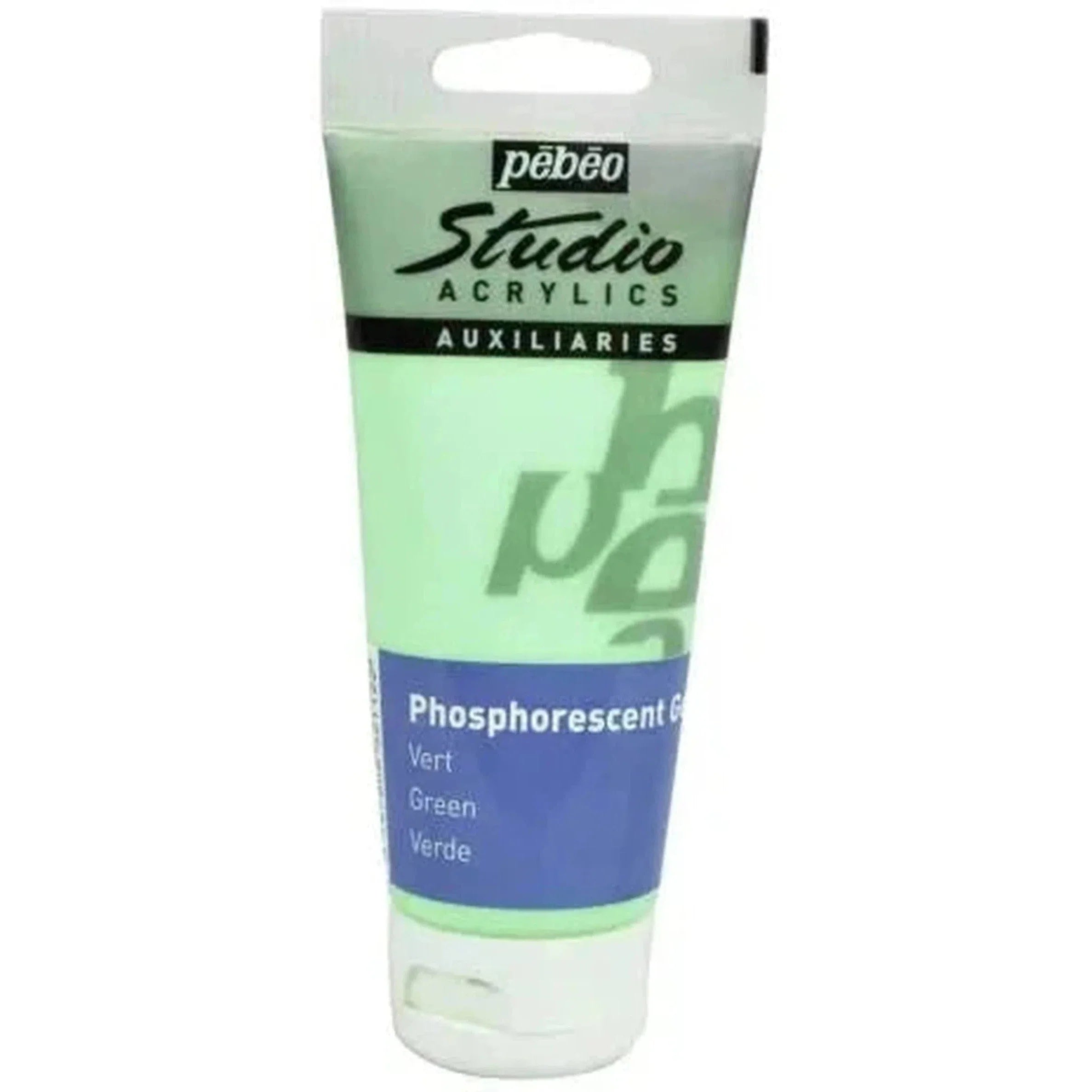 Pebeo Studio Green Acrylics Phosphorescent Gel -100Ml