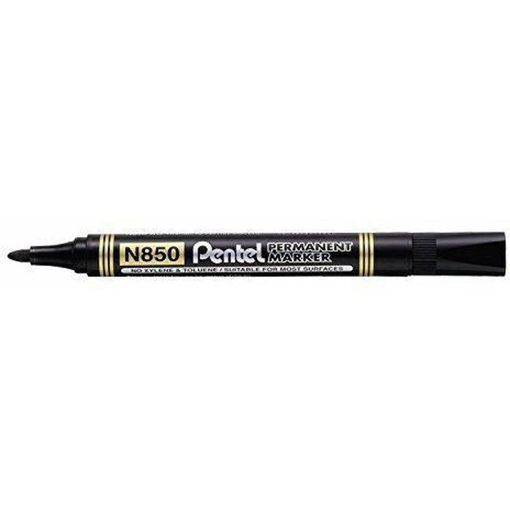 Pentel N850 Permanent Marker Bullet Tip 12Pcs/Pkt