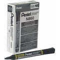 Pentel-N860-Permanent-Marker-Chisel-4.5Mm-Blue/Black