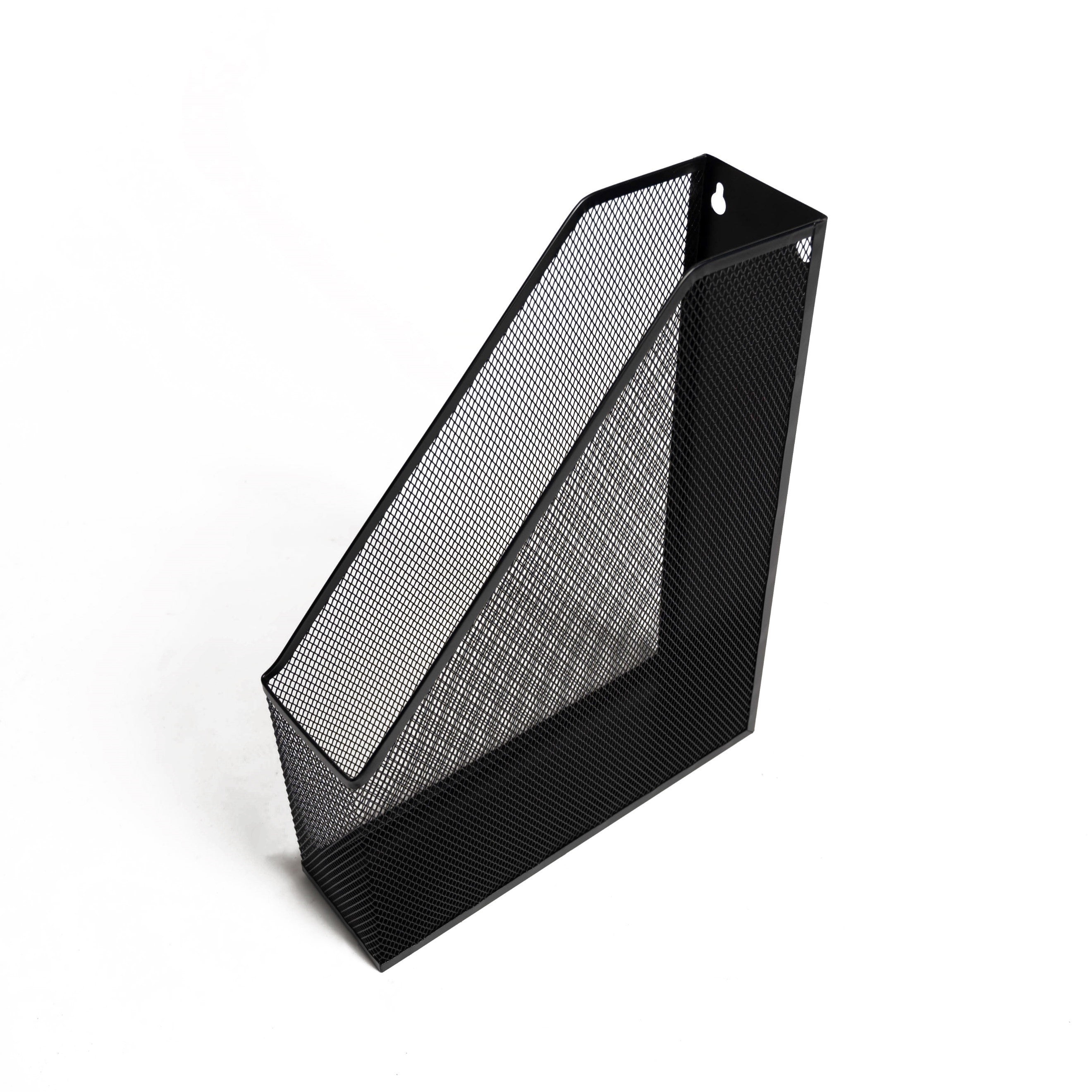 Metal Mesh Magazine Holder Black