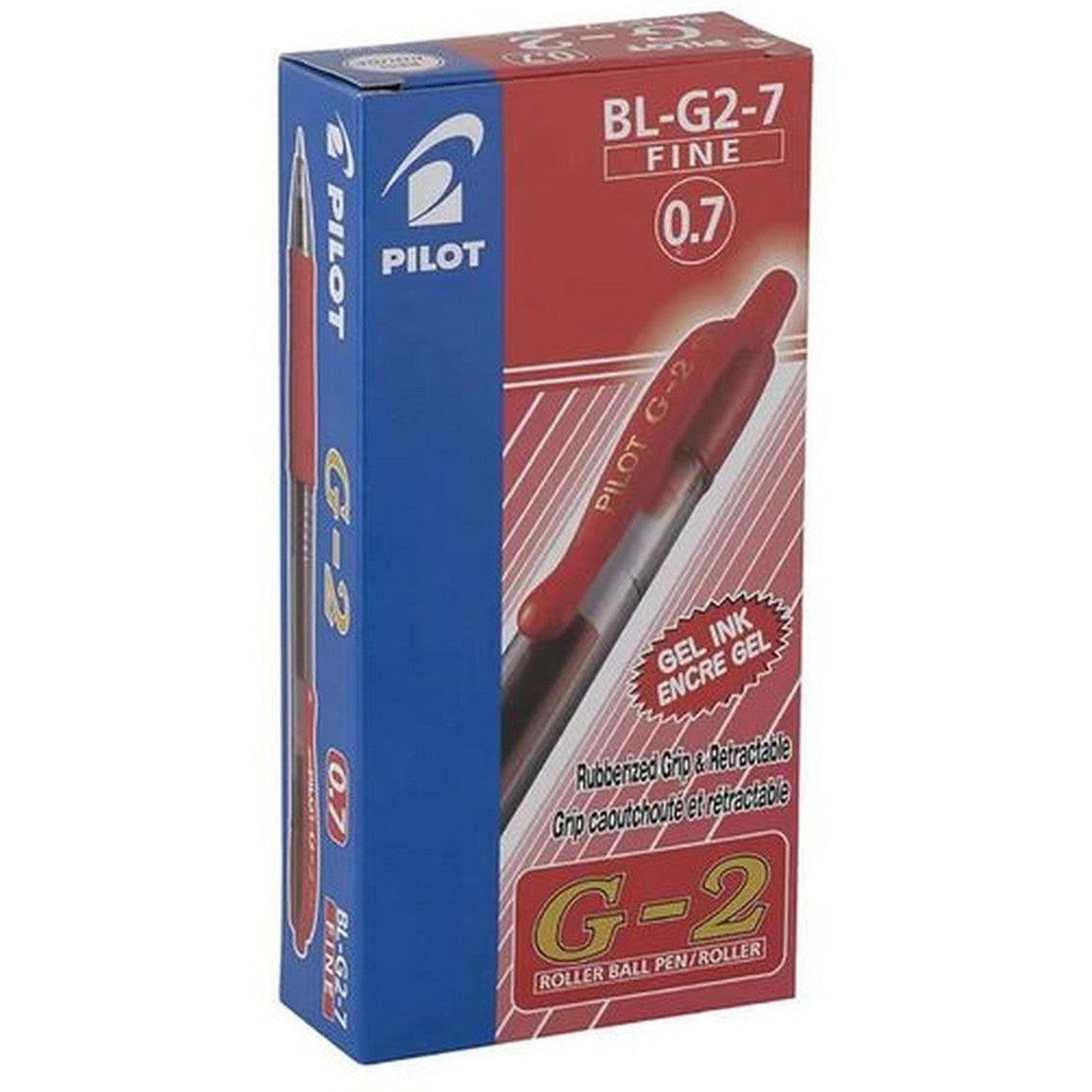 Pilot G2 Retractable Gel Roller Ball 0.7 Mm Tip Box Of 12