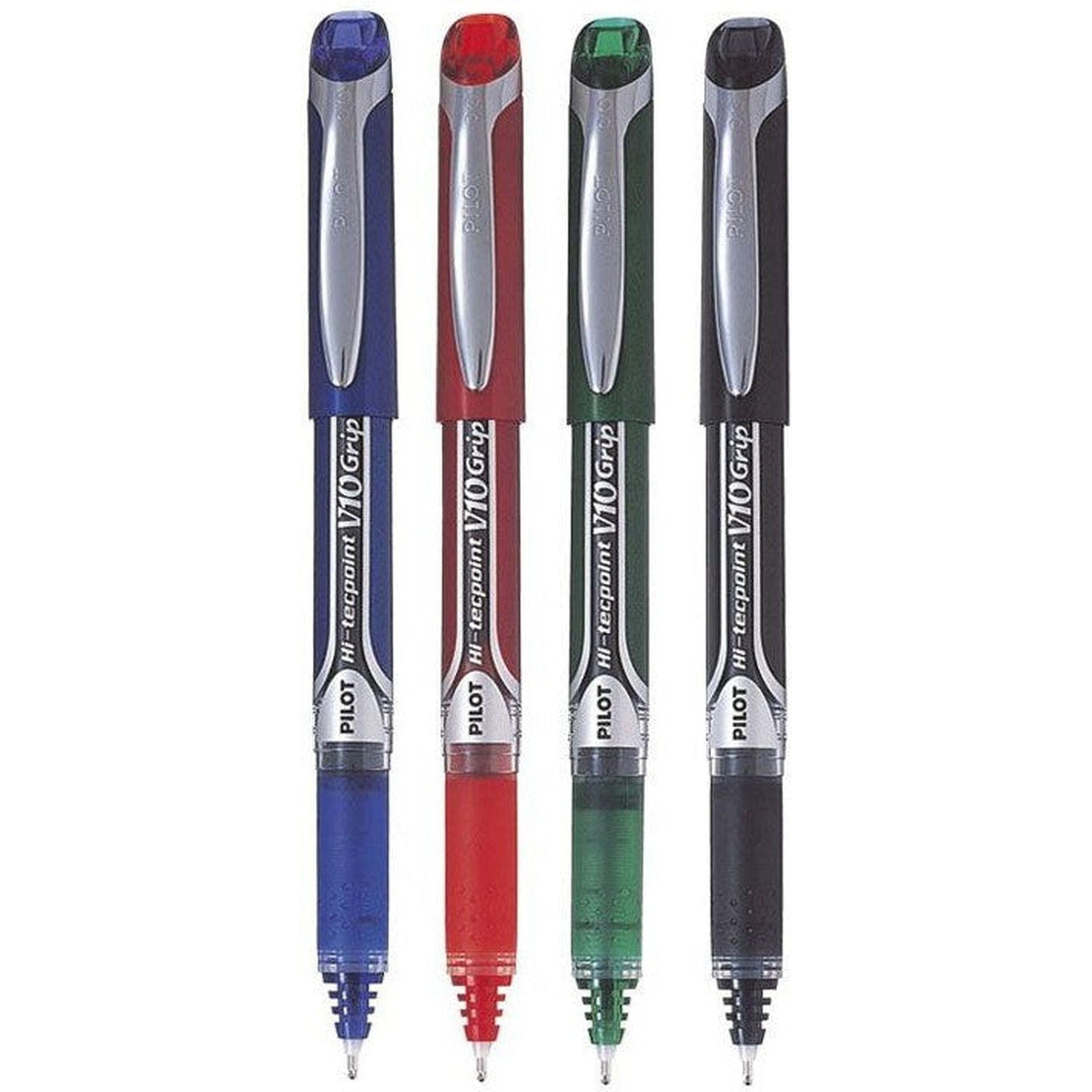 Pilot Hi Tec Rubber Grip Pen Pack Of 4
