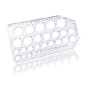 Plastic Circle Drawing Template Stencil Measuring Template Ruler