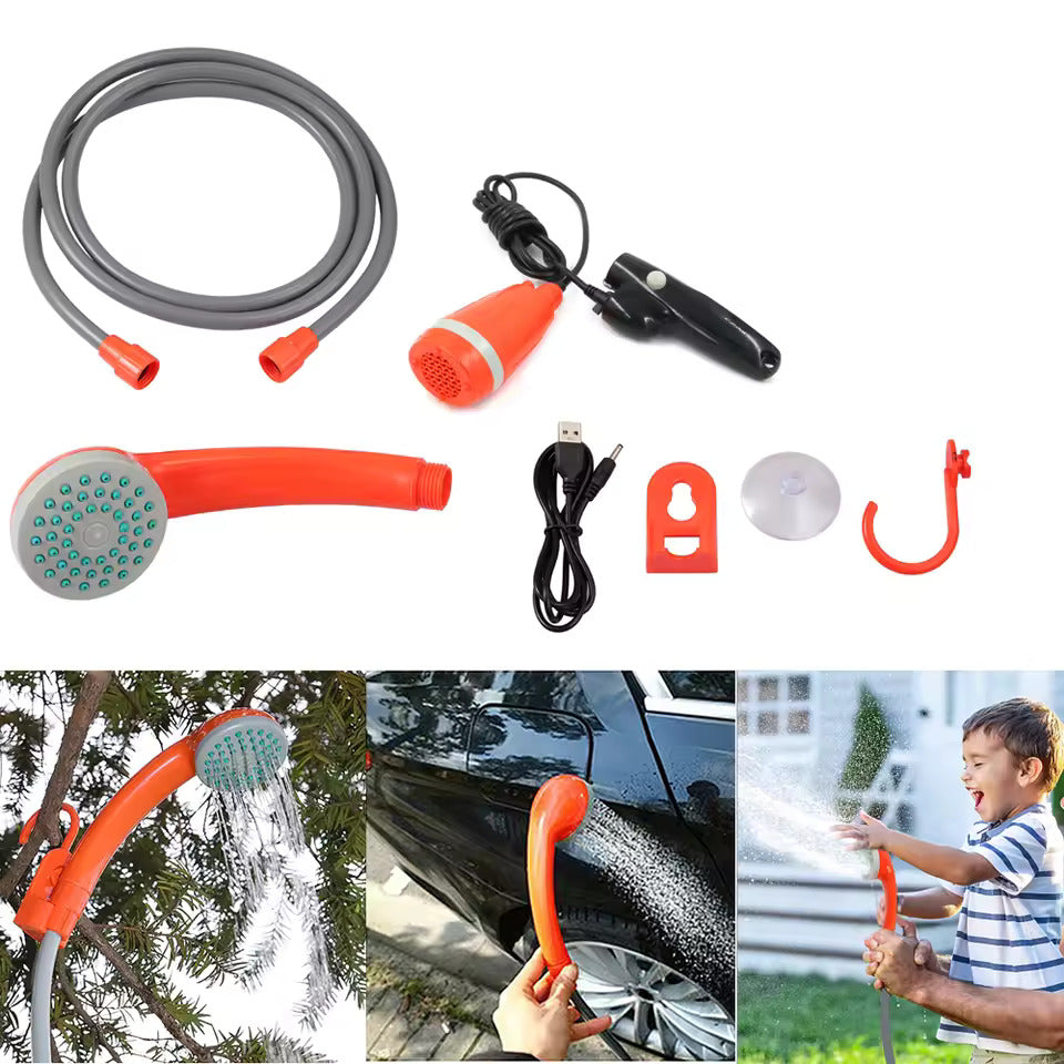 Portable Outdoor Shower Set - Orange