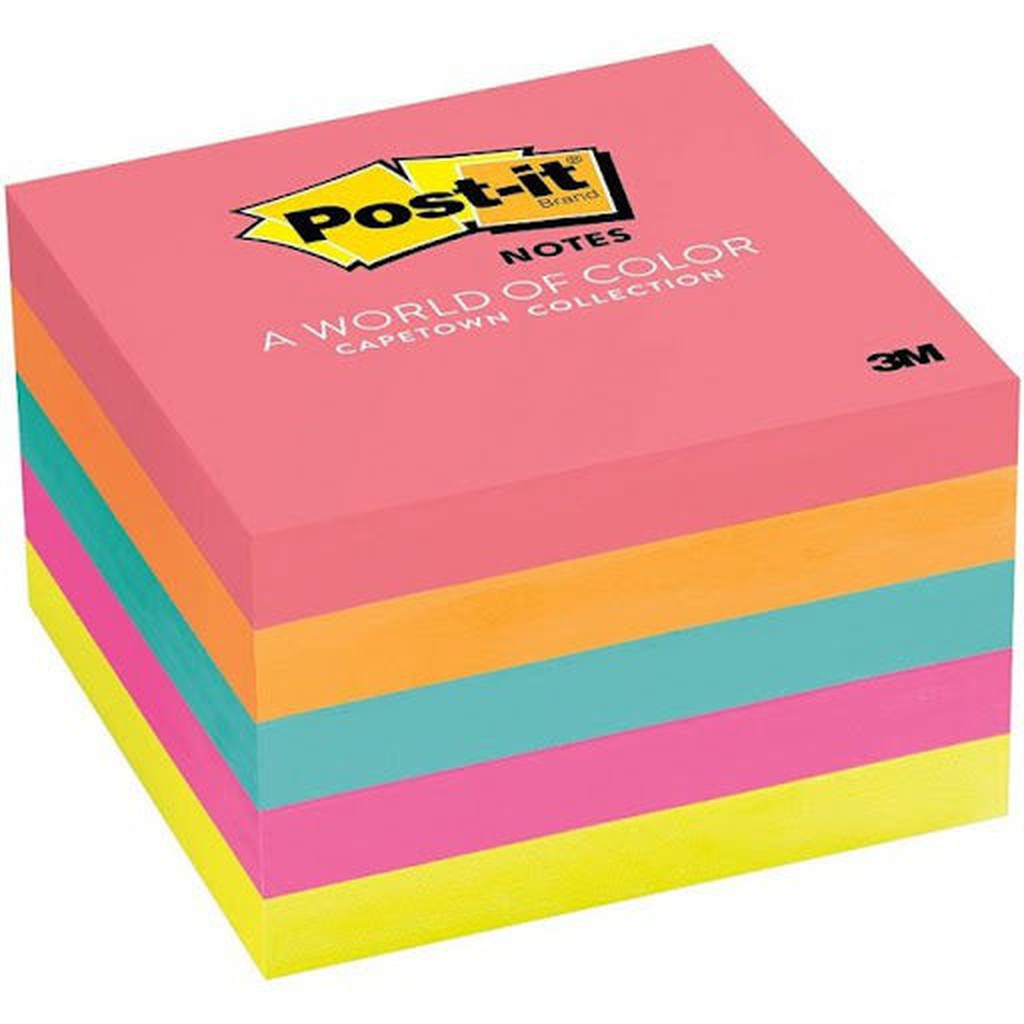 Post-It Ultra Colours 3X3 6 Pads/Pack.