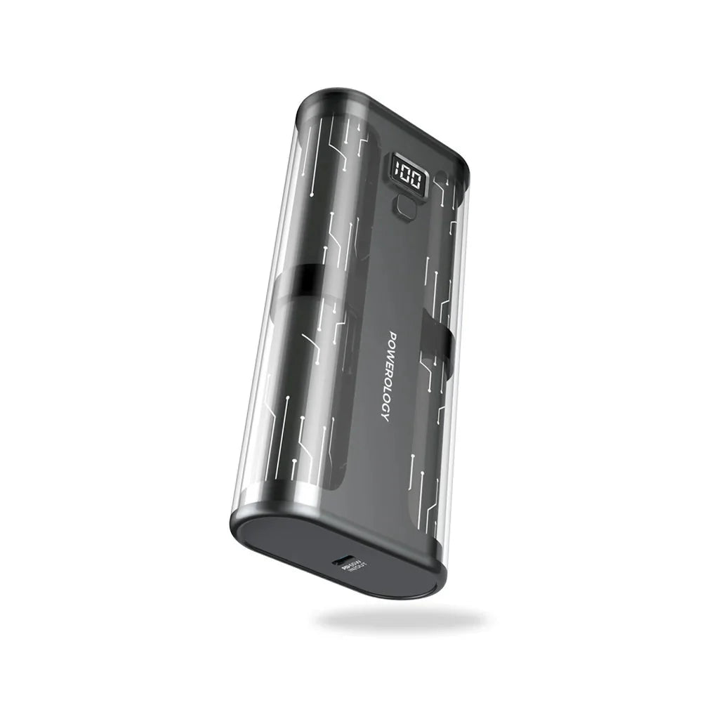 Powerology 20000mAh Crystalline Series Power Bank - Black