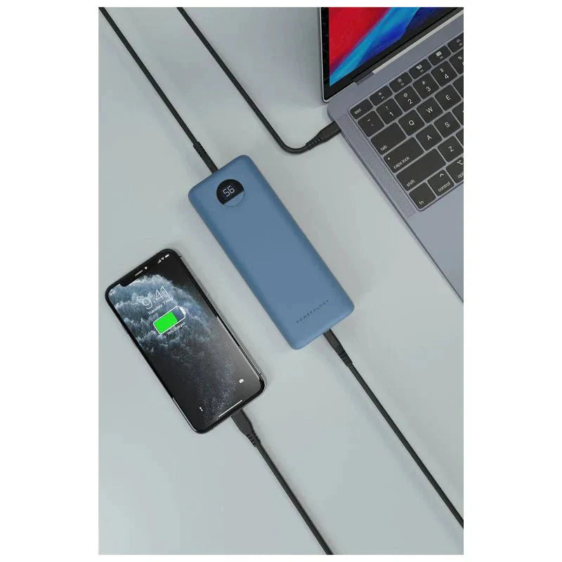 Powerology Compact Power Bank - 20000mAh / Blue