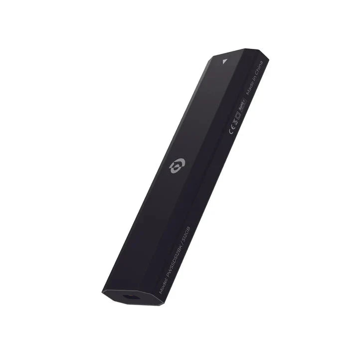 Powerology Dual Protocol Portable SSD - 512GB / Up to 480MB/s / External SSD (Solid State Drive)