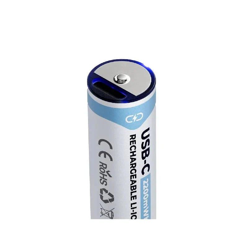 Powerology Type-C Rechargeable AA Battery - 1460mAh / Pack Of 4