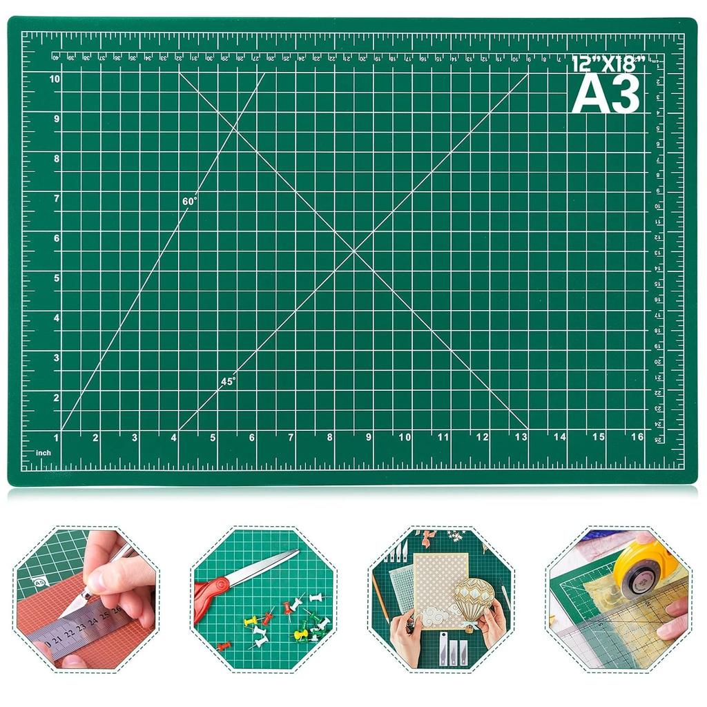 Professional Cutting Mat A3 18" X 12" Inch Green