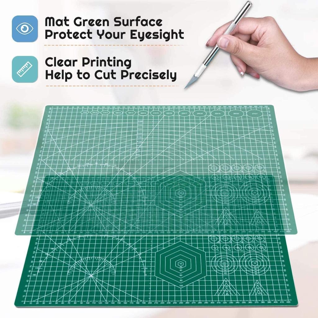 Professional Cutting Mat A3 18" X 12" Inch Green