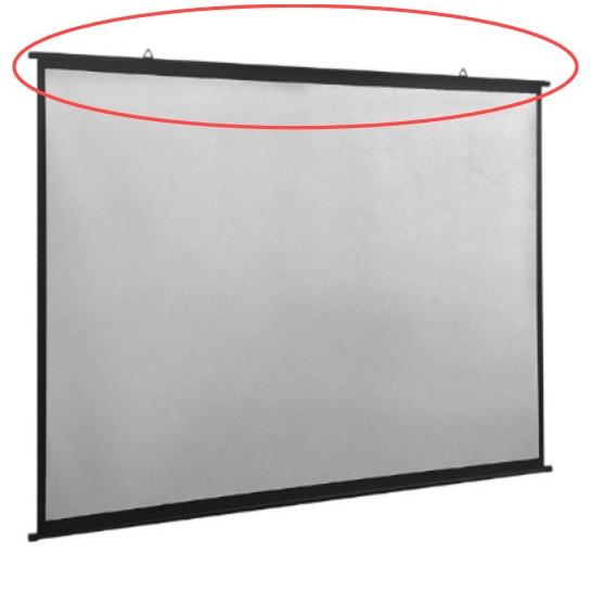 Projector Screen Manual Wall Curtain 72 inch 16:9 Ratio