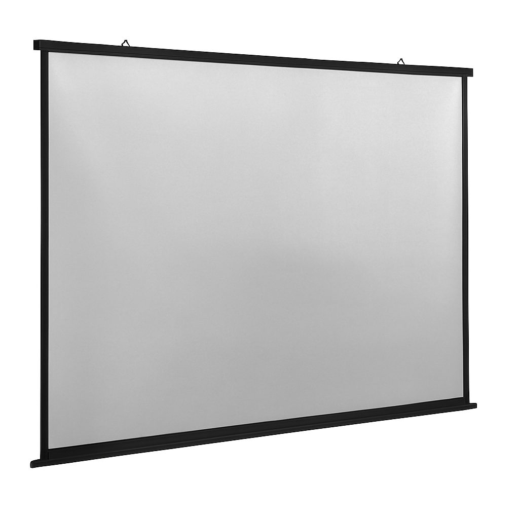 Projector Screen Manual Wall Curtain 84 inch 16:9 Ratio