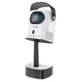 Promate 4K Ultra HD Wireless LCD Projector with Built-In Speaker & Monopod Stand