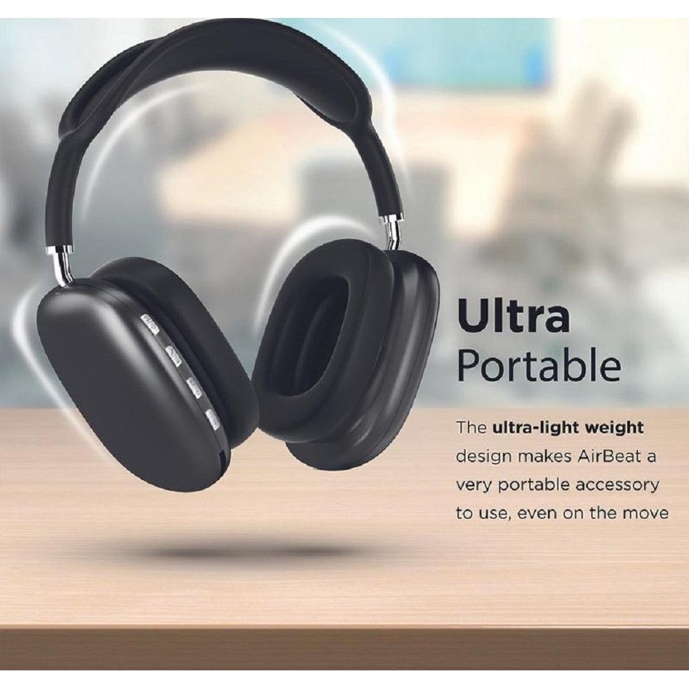 Promate AirBeat High Fidelity Stereo Wireless Headphone - Black
