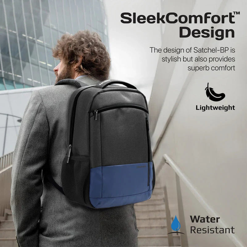 Promate Satchel-BP SleekComfort Laptop Backpack for 15.6" - Blue