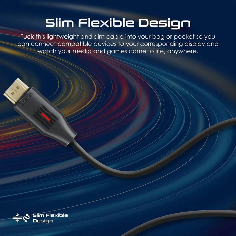 Promate Ultra-High Definition 4K@60Hz HDMI® Audio Video Cable