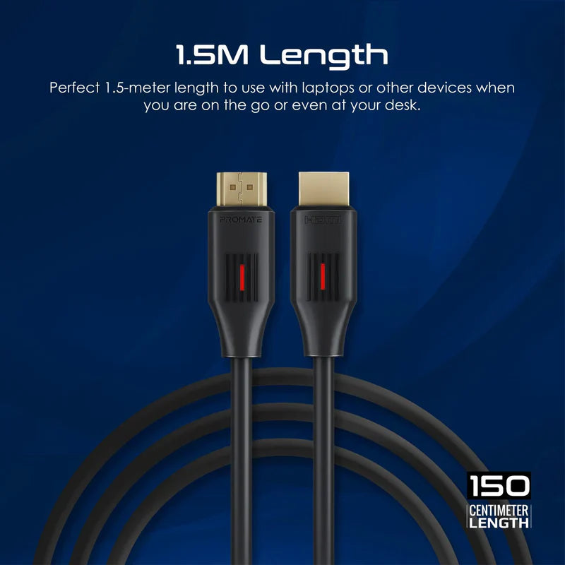 Promate Ultra-High Definition 4K@60Hz HDMI® Audio Video Cable
