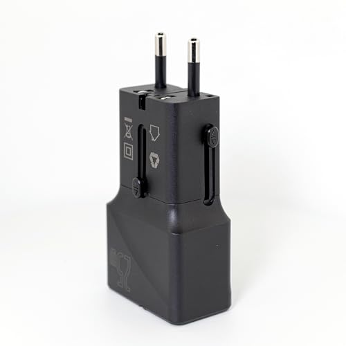 RAVPower RP-PC1080 25W 2-Port Universal Adapter black