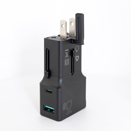 RAVPower RP-PC1080 25W 2-Port Universal Adapter black