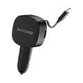 RAVPower RP-VC1021 PD60W 3-Port  Car Charger black