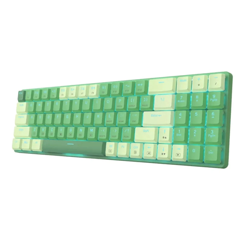 REDRAGON BS8772 Wireless Gaming Keyboard and Mouse Combo Green