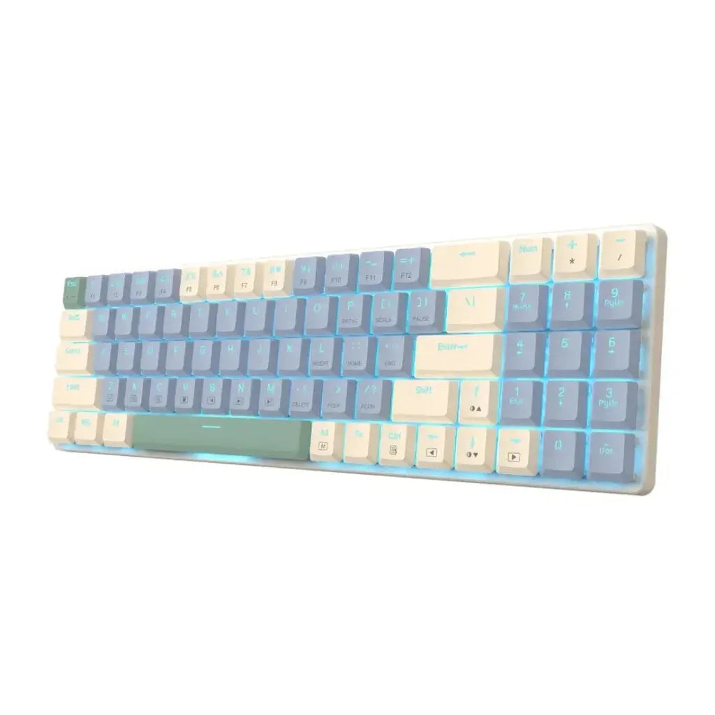 REDRAGON BS8772 Wireless Gaming Keyboard and Mouse Combo Green
