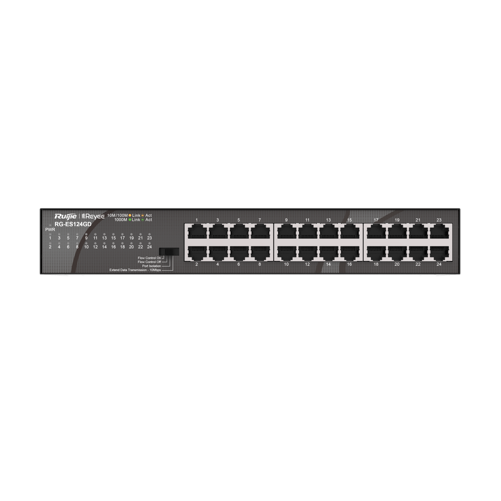 Ruijie 24-Port 10/100/1000Mbps Unmanaged Switch Rg-Es124Gd