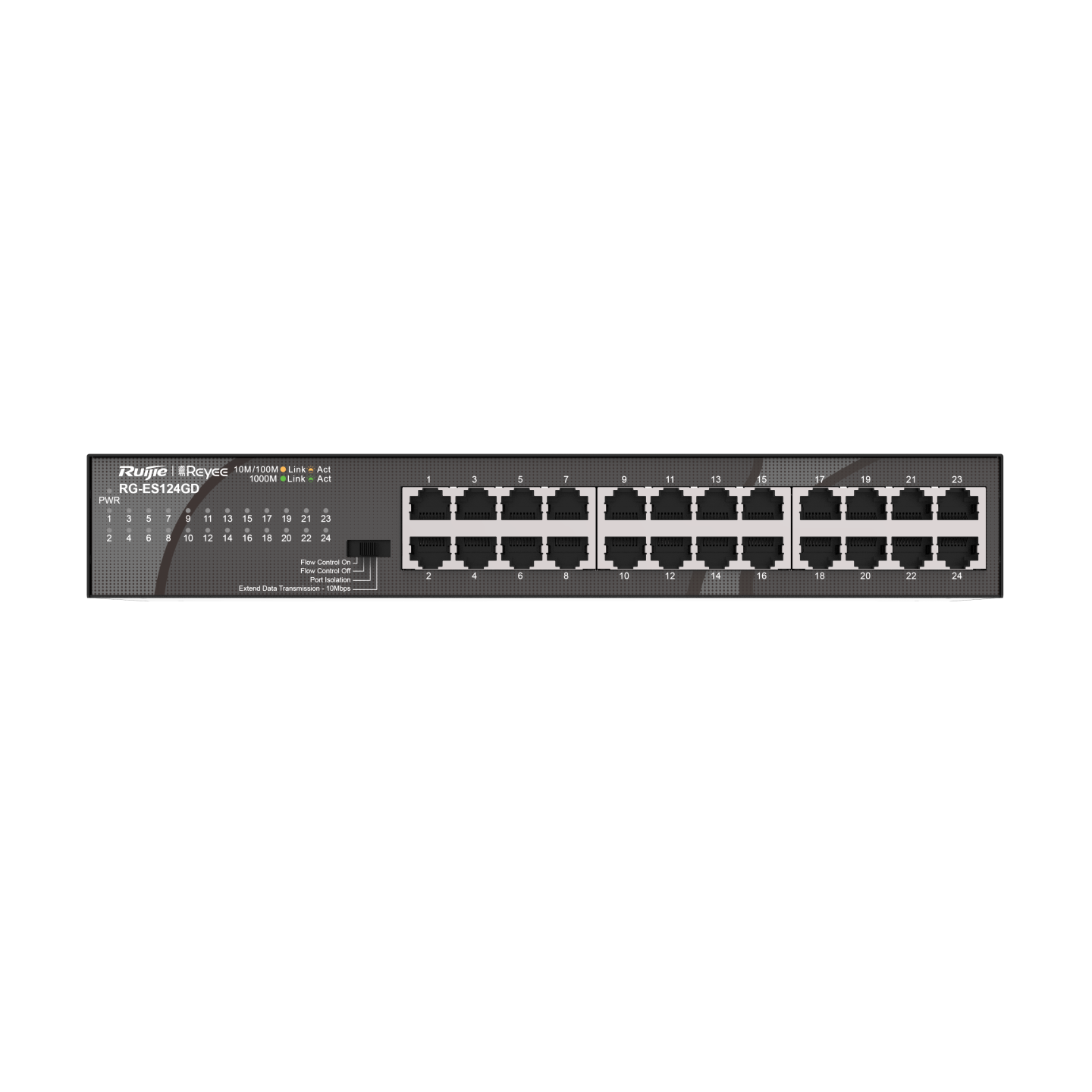 Ruijie 24-Port 10/100/1000Mbps Unmanaged Switch Rg-Es124Gd