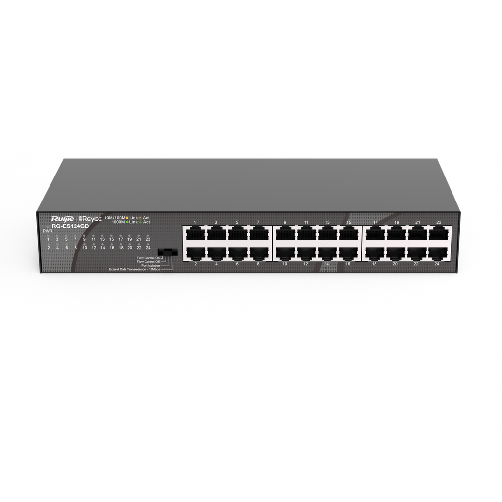 Ruijie 24-Port 10/100/1000Mbps Unmanaged Switch Rg-Es124Gd