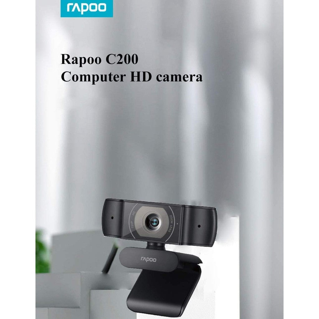 Rapoo C200 Webcam - 720P HD / USB - Black