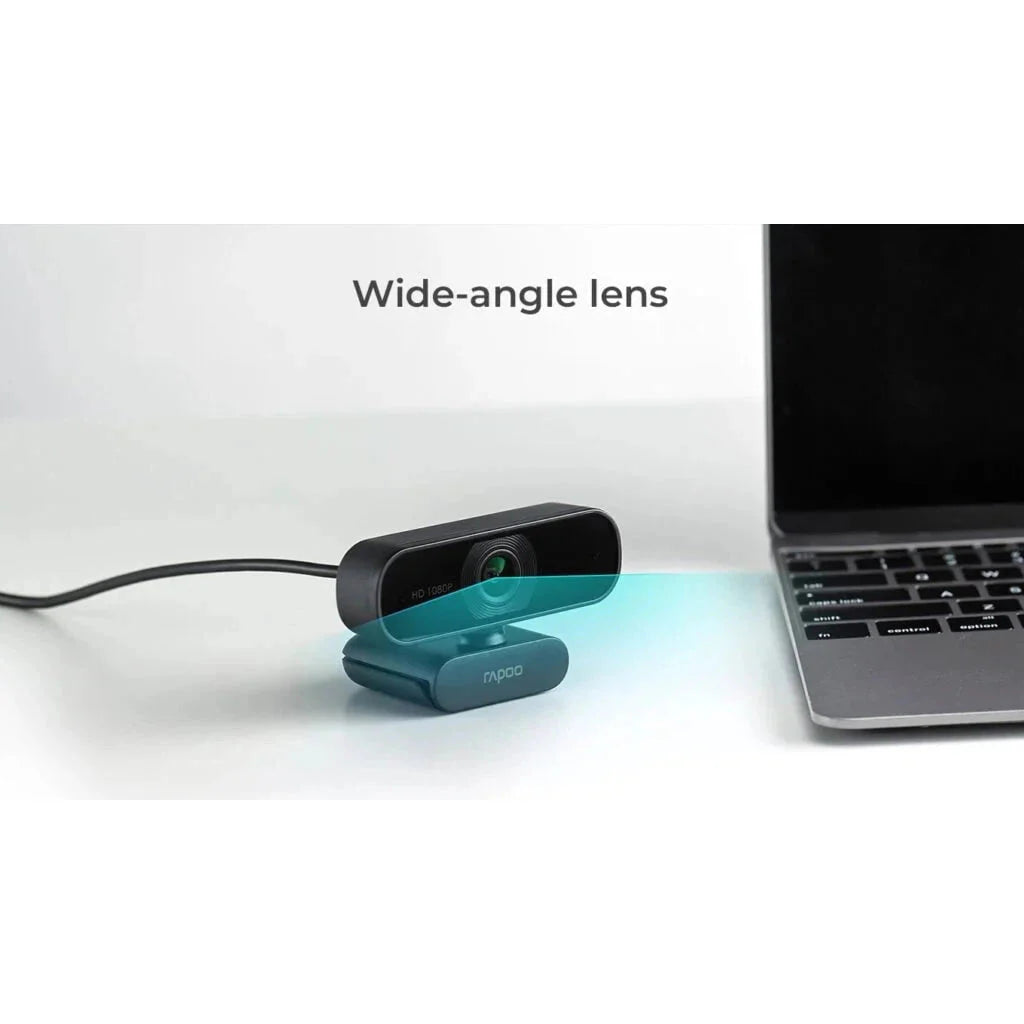 Rapoo C260 Webcam with Noise Cancellation Mic - 1080p FHD / USB - Black