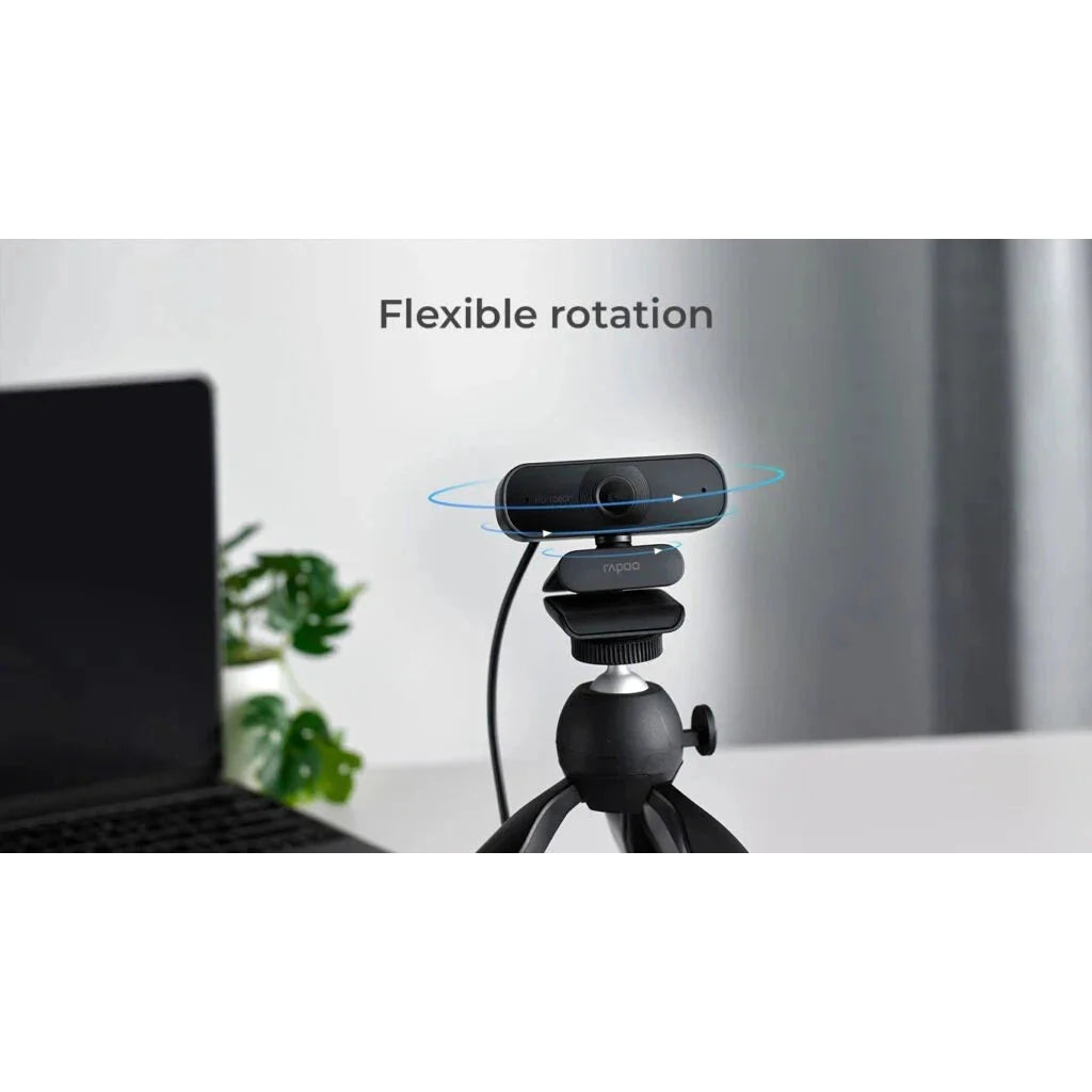 Rapoo C260 Webcam with Noise Cancellation Mic - 1080p FHD / USB - Black