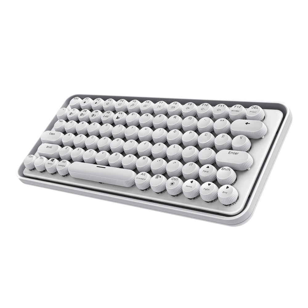 Rapoo Ralemo Pre 5 Keyboard – White Bluetooth Wireless Compact Multi-mode Mechanical – Eng