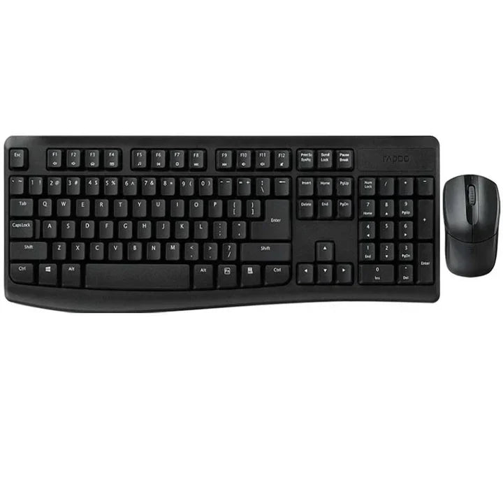 Rapoo X1800Pro Wireless Optical Mouse & Keyboard AR - Black
