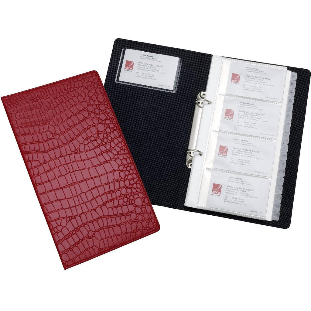 Rexel Croc Business Card Holder A5 2103670