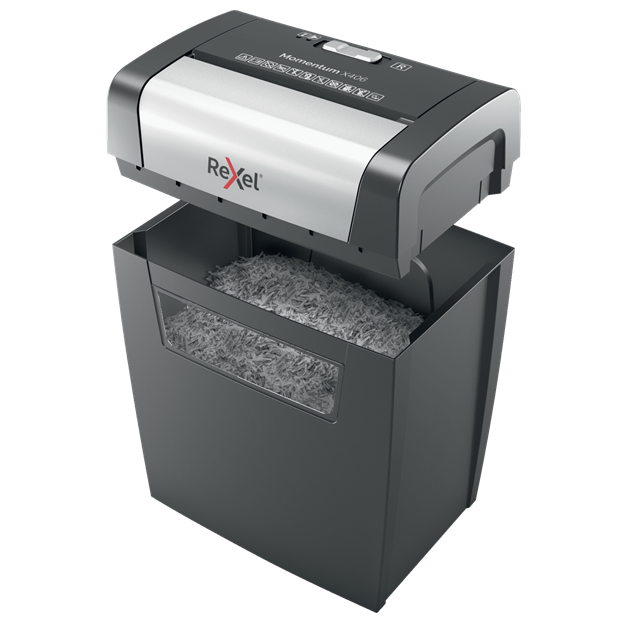 Rexel Momentum X406 Cross Cut Paper Shredder P4