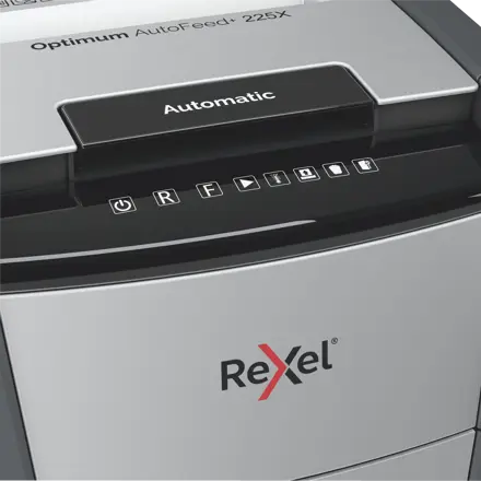 Rexel Optimum AutoFeed+ 225X Automatic Cross Cut Paper Shredder P4