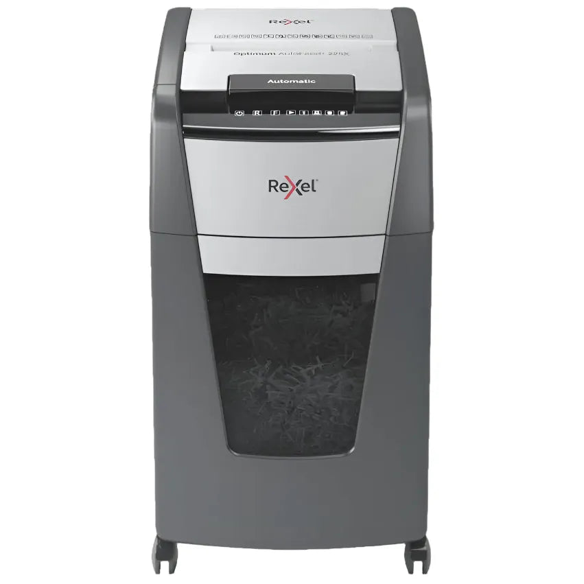Rexel Optimum AutoFeed+ 225X Automatic Cross Cut Paper Shredder P4
