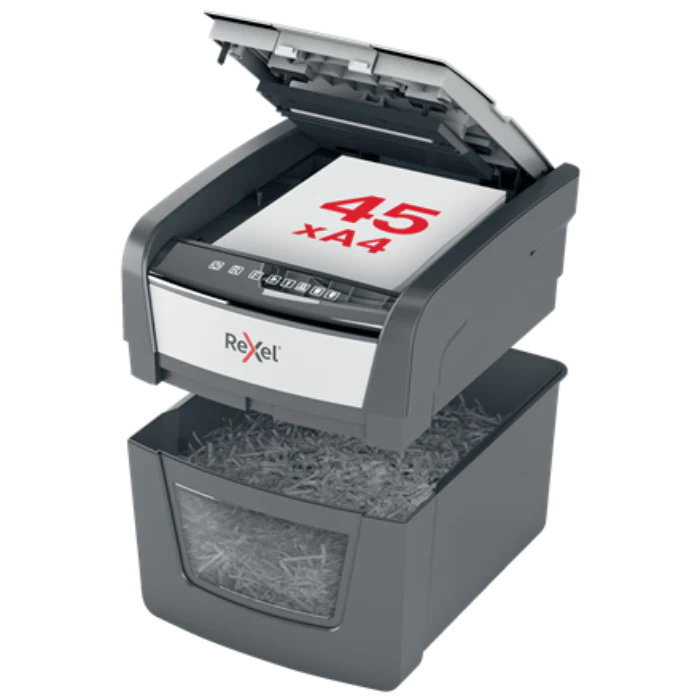 Rexel Optimum AutoFeed 45X Automatic Cross Cut Paper Shredder