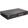 Reyee 8-Port 10/100/1000Mbps Unmanaged Poe + 2 Sfp Ports Switch Rg-Es110Gds-P