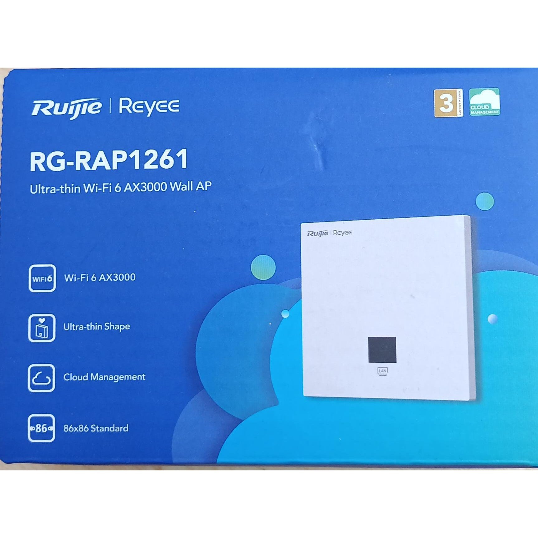 Reyee Wi-Fi 6 Ax3000 Ultra-Thin Wall Plate Access Point - Rg-Rap1261
