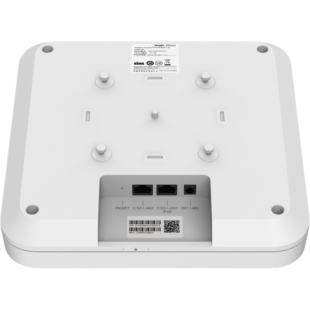 Reyee Wi-Fi 6 Ax6000 High-Density Multi-G Ceiling Access Point Rg-Rap2260(H)