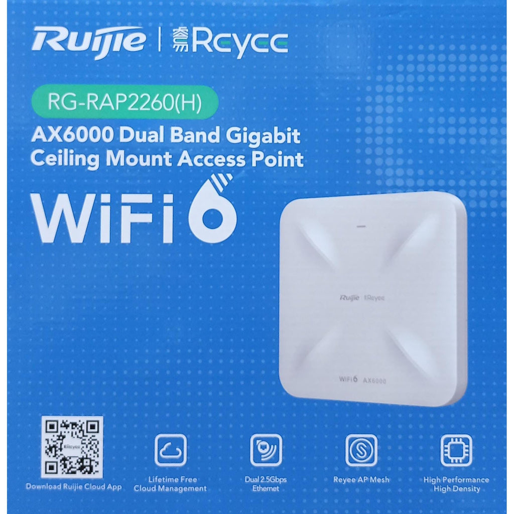 Reyee Wi-Fi 6 Ax6000 High-Density Multi-G Ceiling Access Point Rg-Rap2260(H)