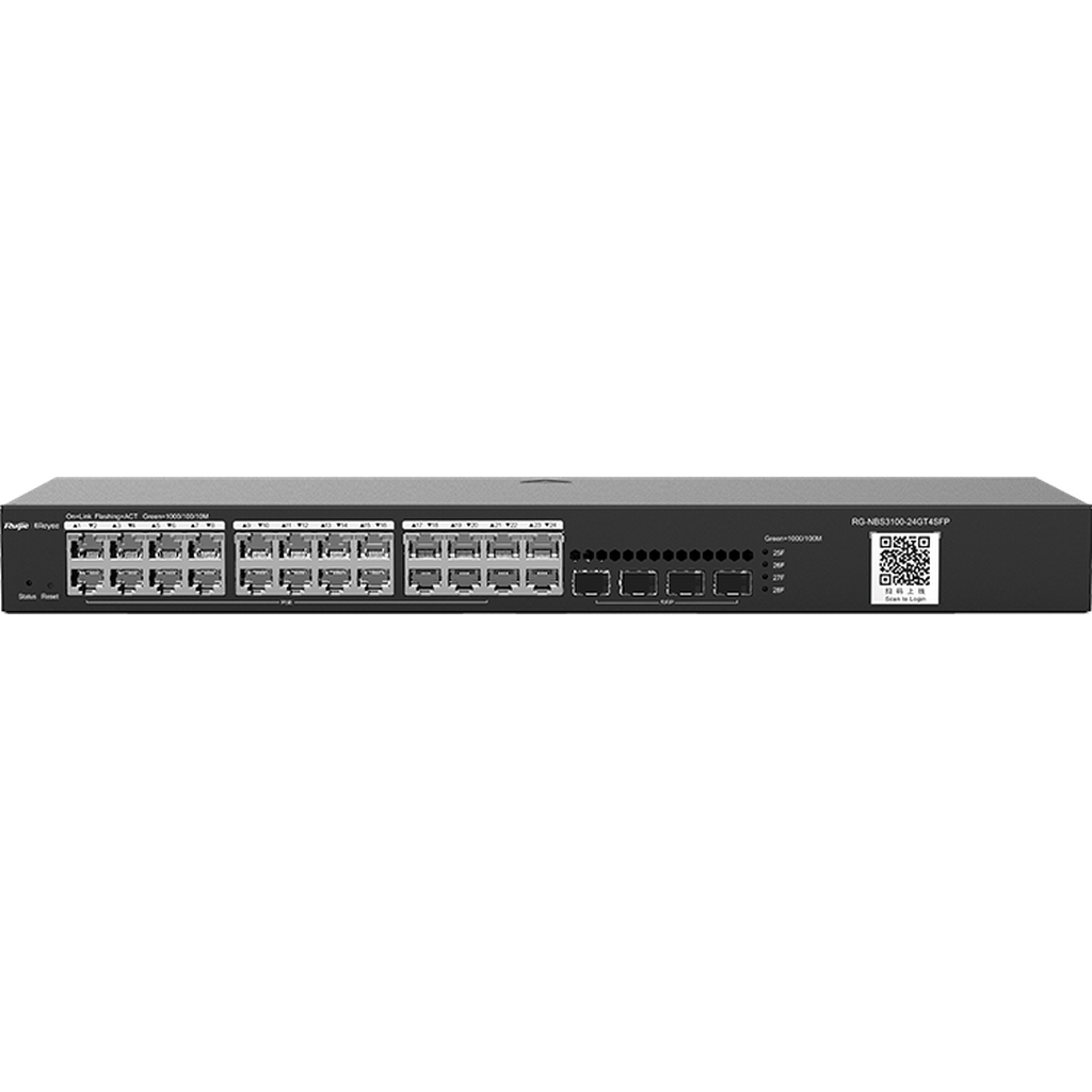Rg-Nbs3100-24Gt4Sfp 24 10/100/1000Base-T Ports, 4 Sfp 1000Base-X Ports