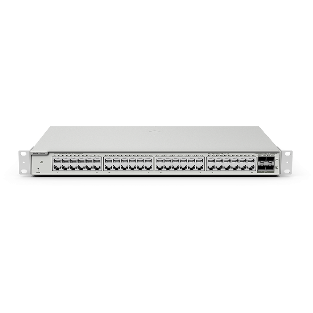 Rg-Nbs5100-48Gt4Sfp 48 10/100/1000Base-T Ports, 4 Sfp 1000Base-X Ports L2+ Cloud Managed Switches