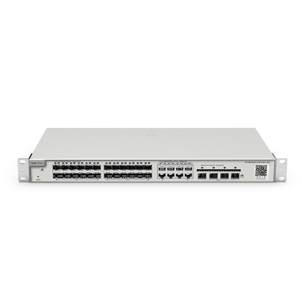Rg-Nbs5200-24Sfp/8Gt4Xs 24 Sfp Ports (Sfp: 100/1000M Ports), 8 Combo 10/100/1000Base-T Ports, 4 Sfp+ 10Gbase-X Ports