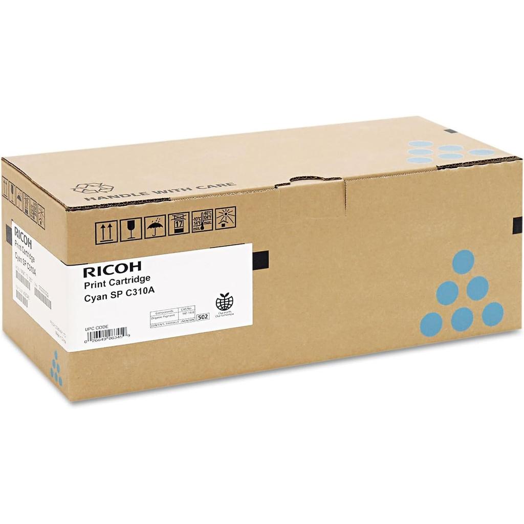Ricoh 406345 Cyan AIO Toner Cartridge Type SP C310A
